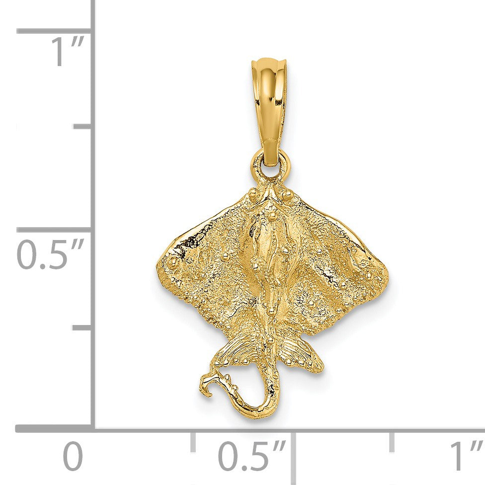 14K Stingray Charm