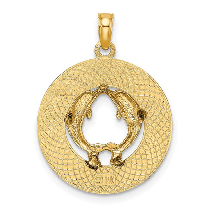 14K KENNEBUNKPORT ME Dolphins Charm