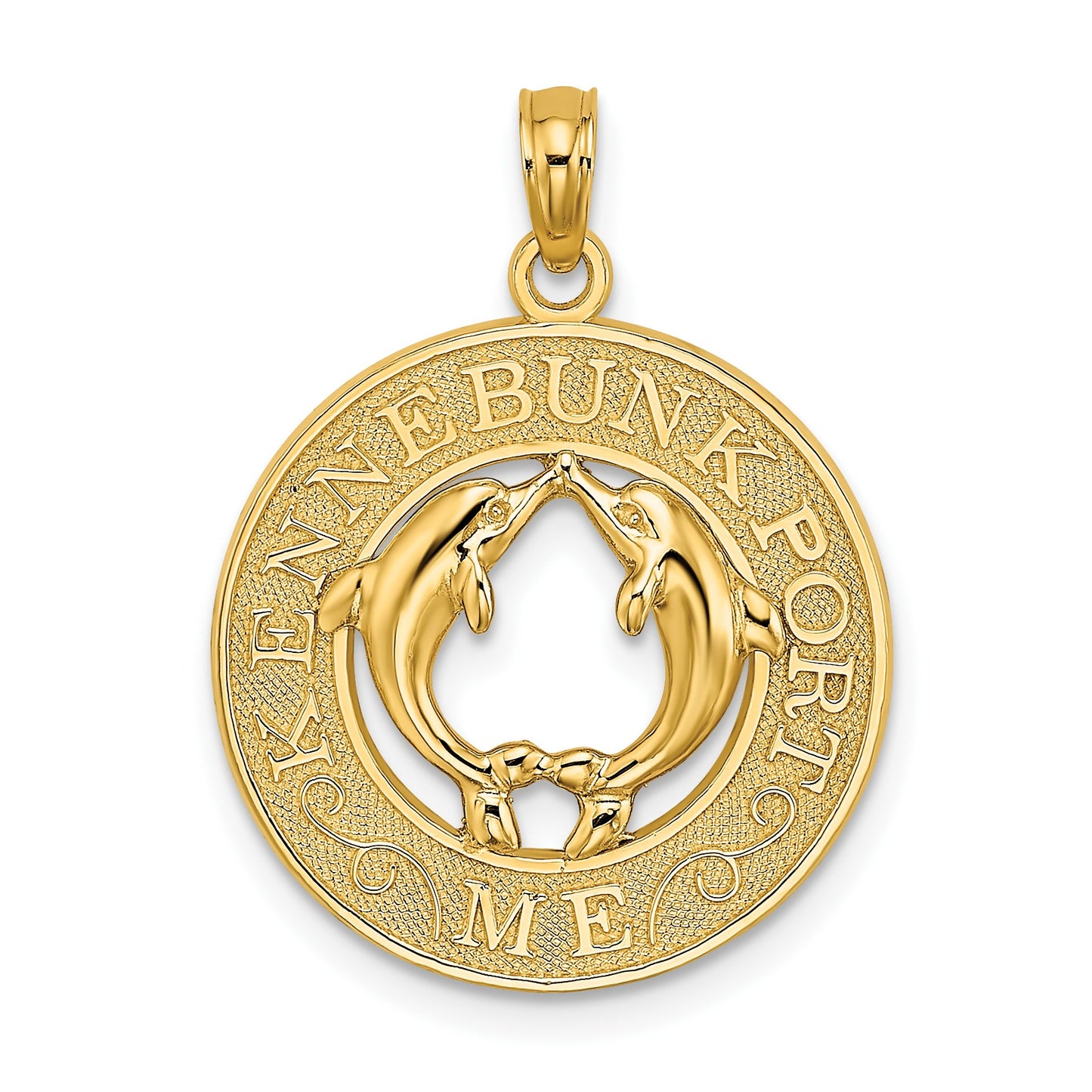 14K KENNEBUNKPORT ME Dolphins Charm