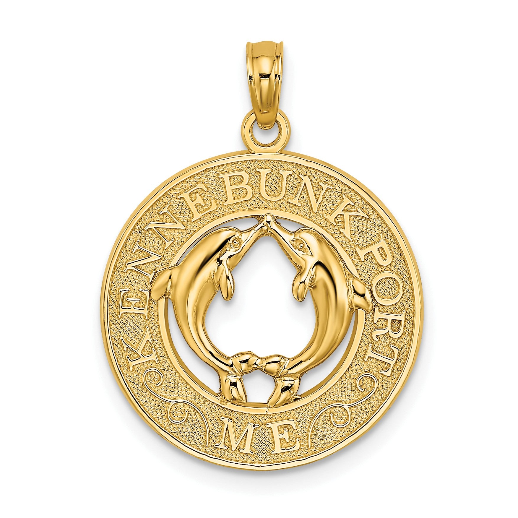 14K KENNEBUNKPORT ME Dolphins Charm