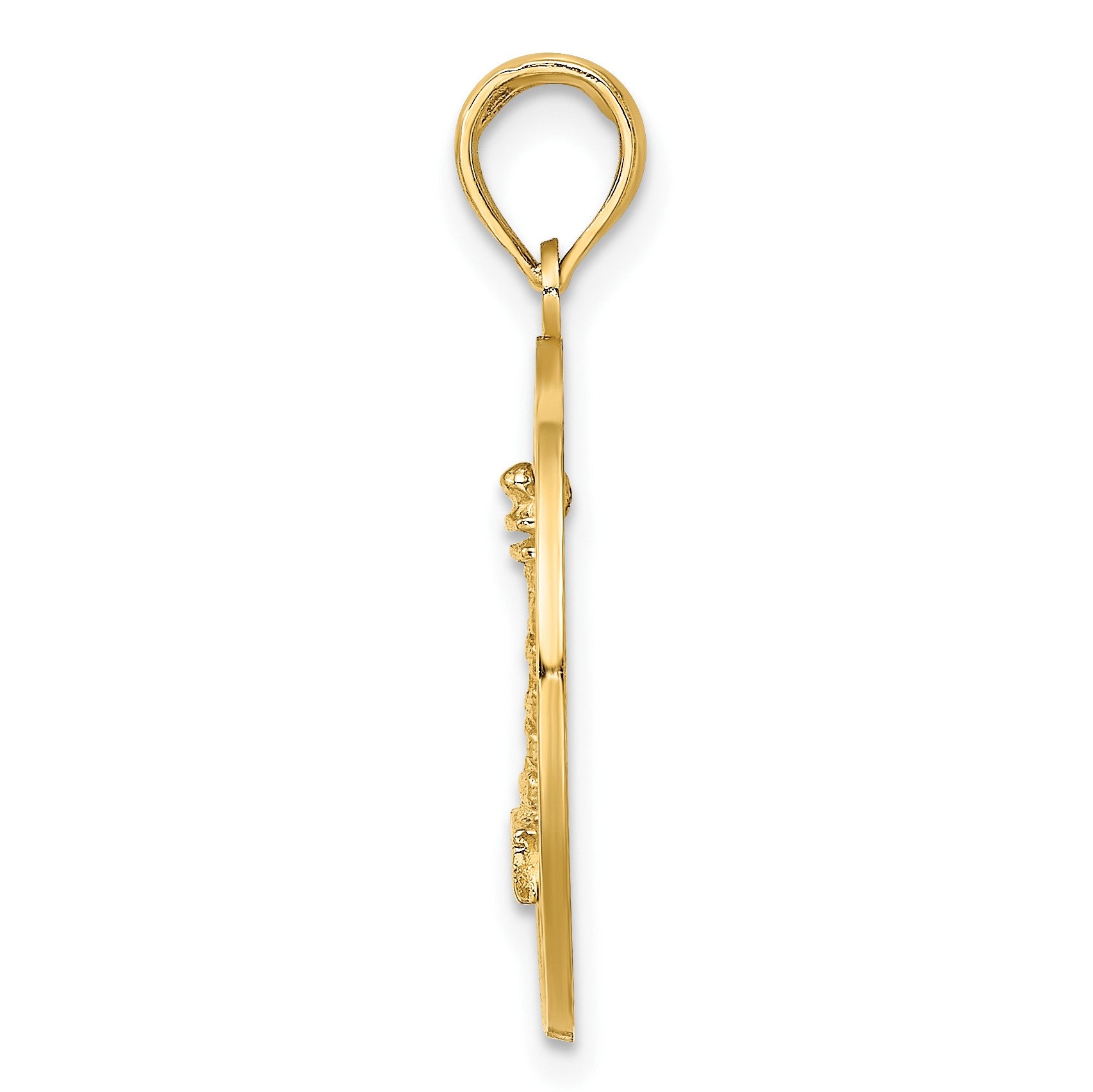 14K SAINT AUGUSTINE with Lighthouse Circle Charm
