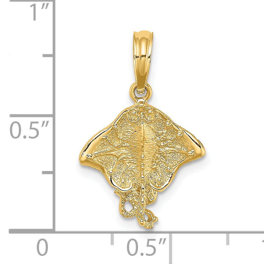 14K Stingray Charm