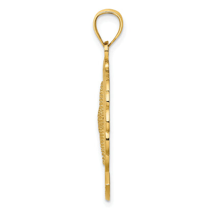 14K FLORIDA Starfish and Dolphin Wave Charm