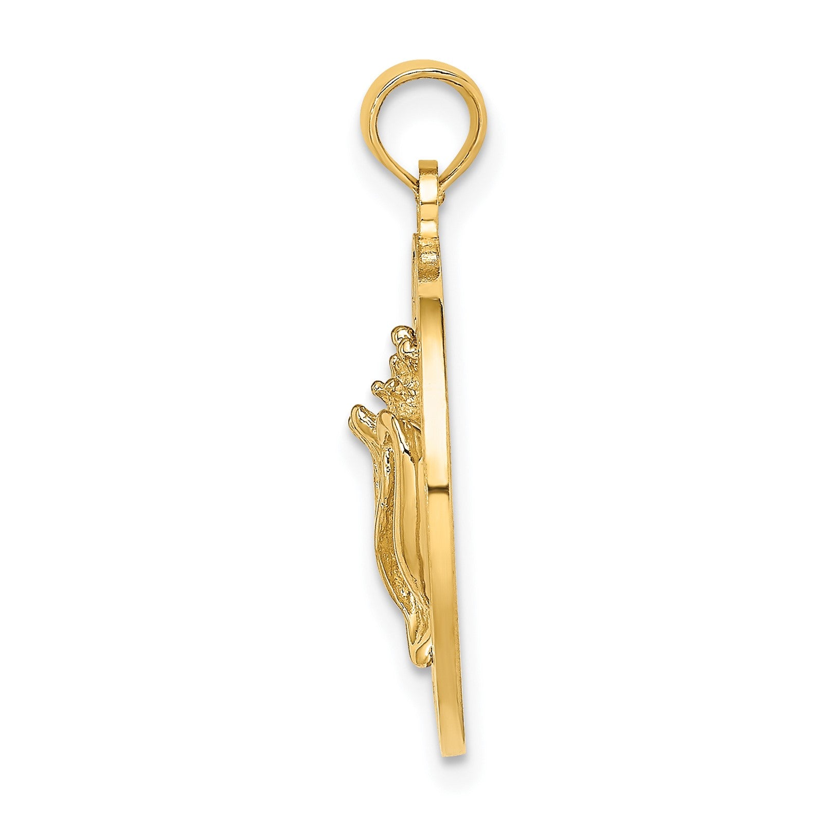 14K BAHAMAS with Conch Shell Circle Charm