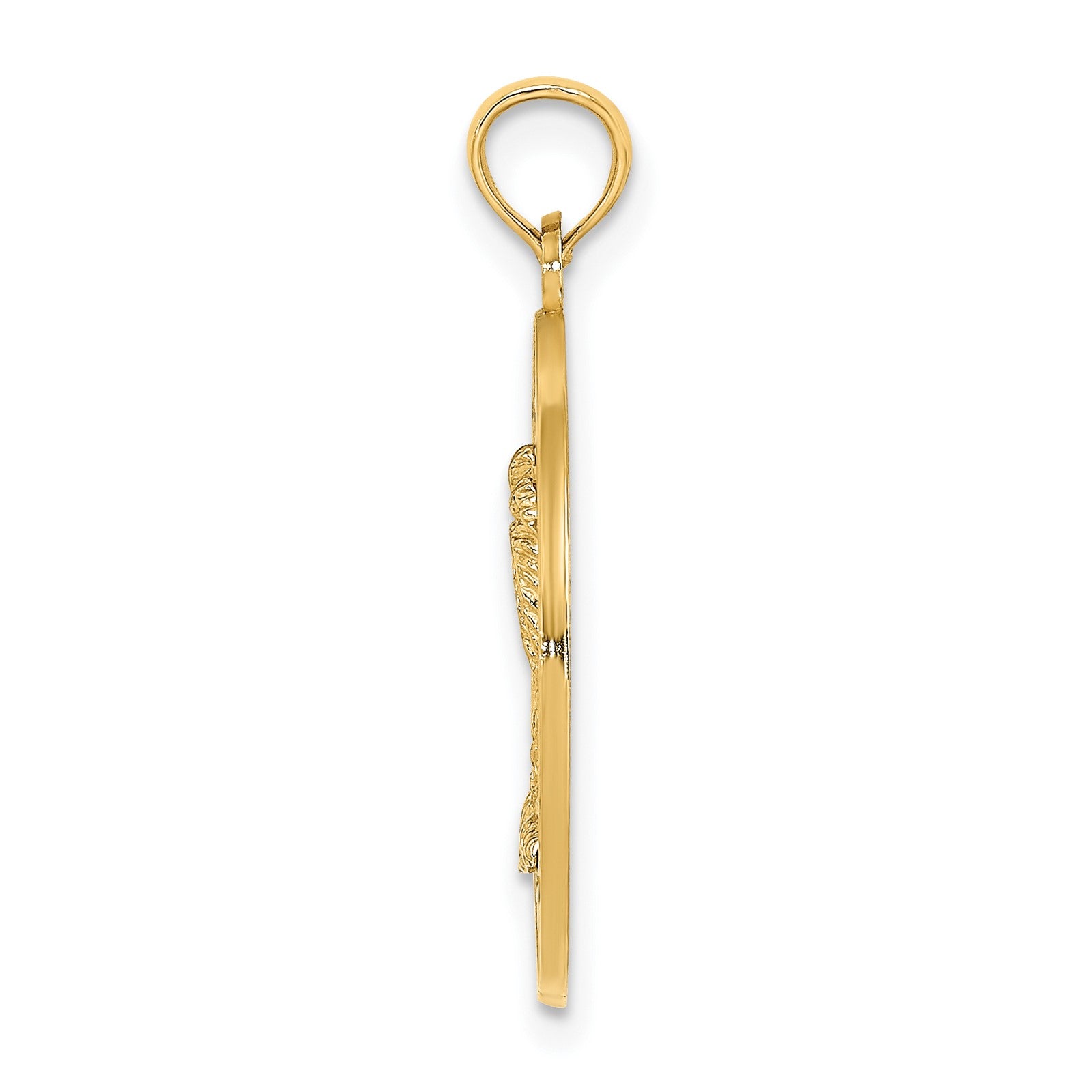 14K KEY WEST with Palm Tree Circle Charm