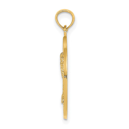 14K KEY WEST with Palm Tree Circle Charm