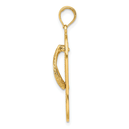 14K Multi Starfish Flip-Flop Charm