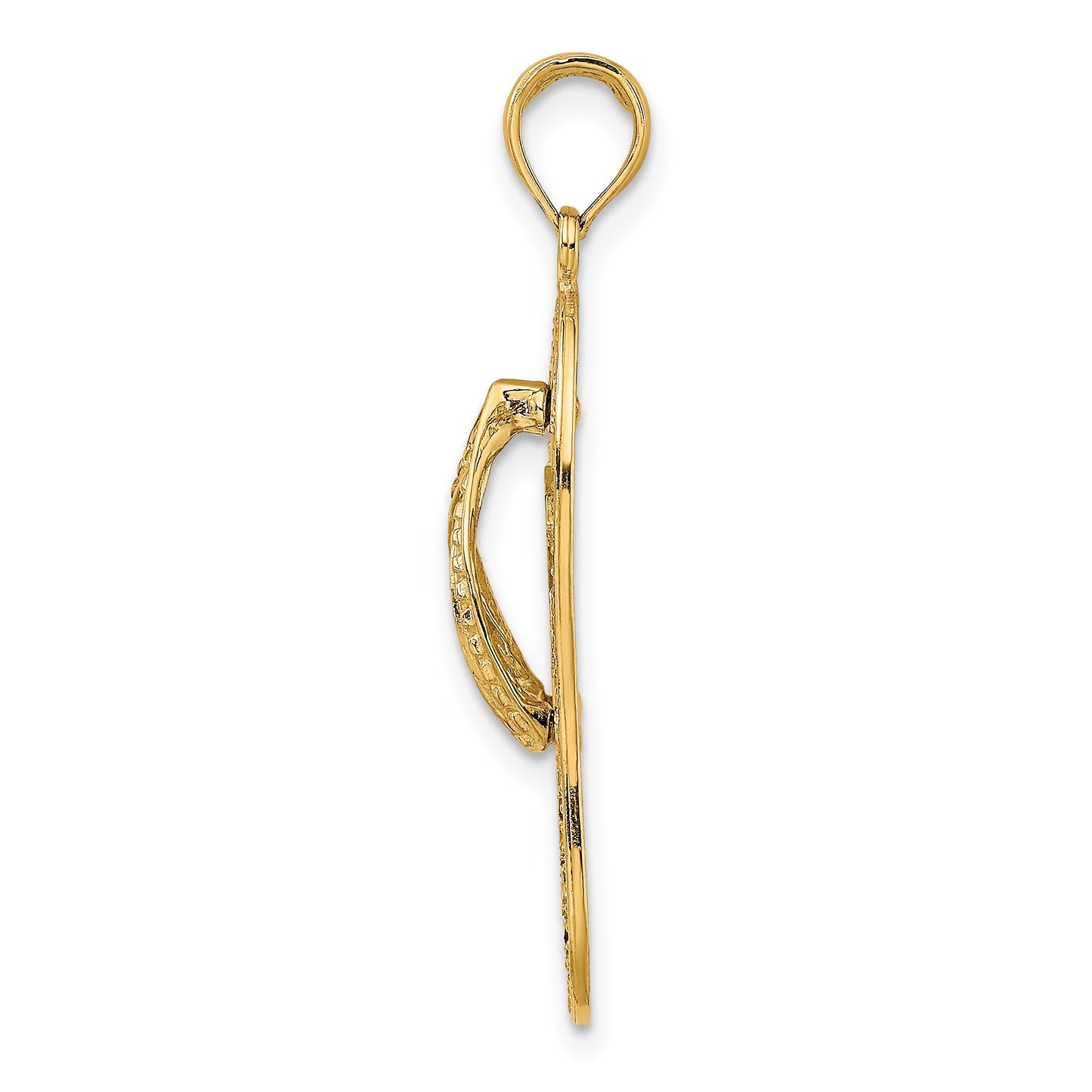 14K Palm Tree Flip Flop Charm