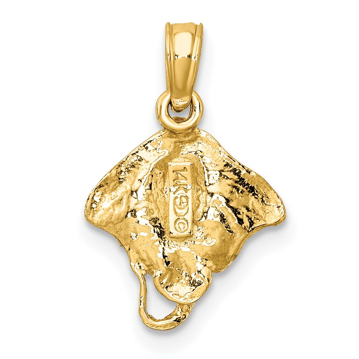 14K Mini Stingray Charm