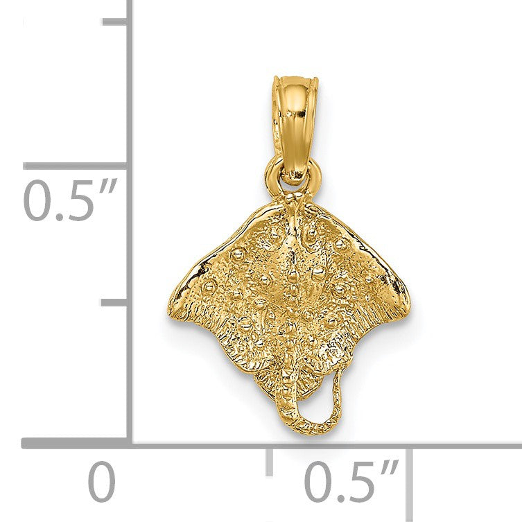 14K Mini Stingray Charm