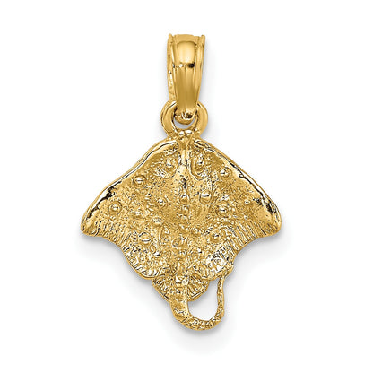 14K Mini Stingray Charm