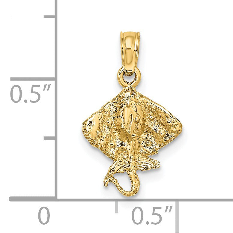 14K Mini Stingray Charm