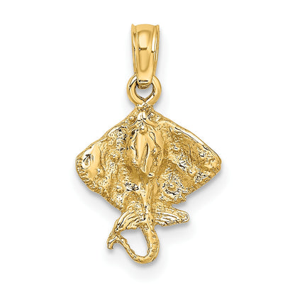 14K Mini Stingray Charm