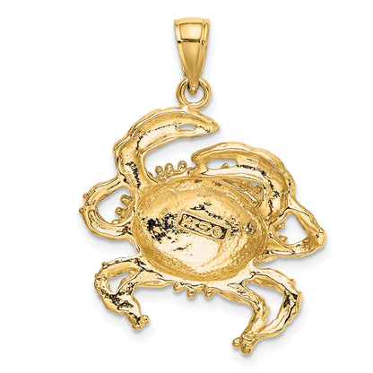 14K Crab Charm