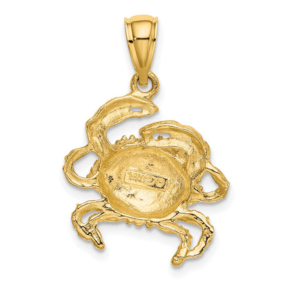 14K Crab Charm