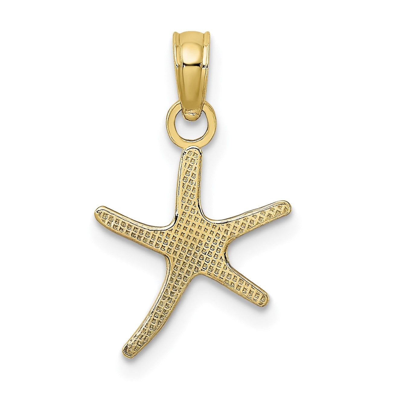 14K Polished Mini Dancing Starfish Charm
