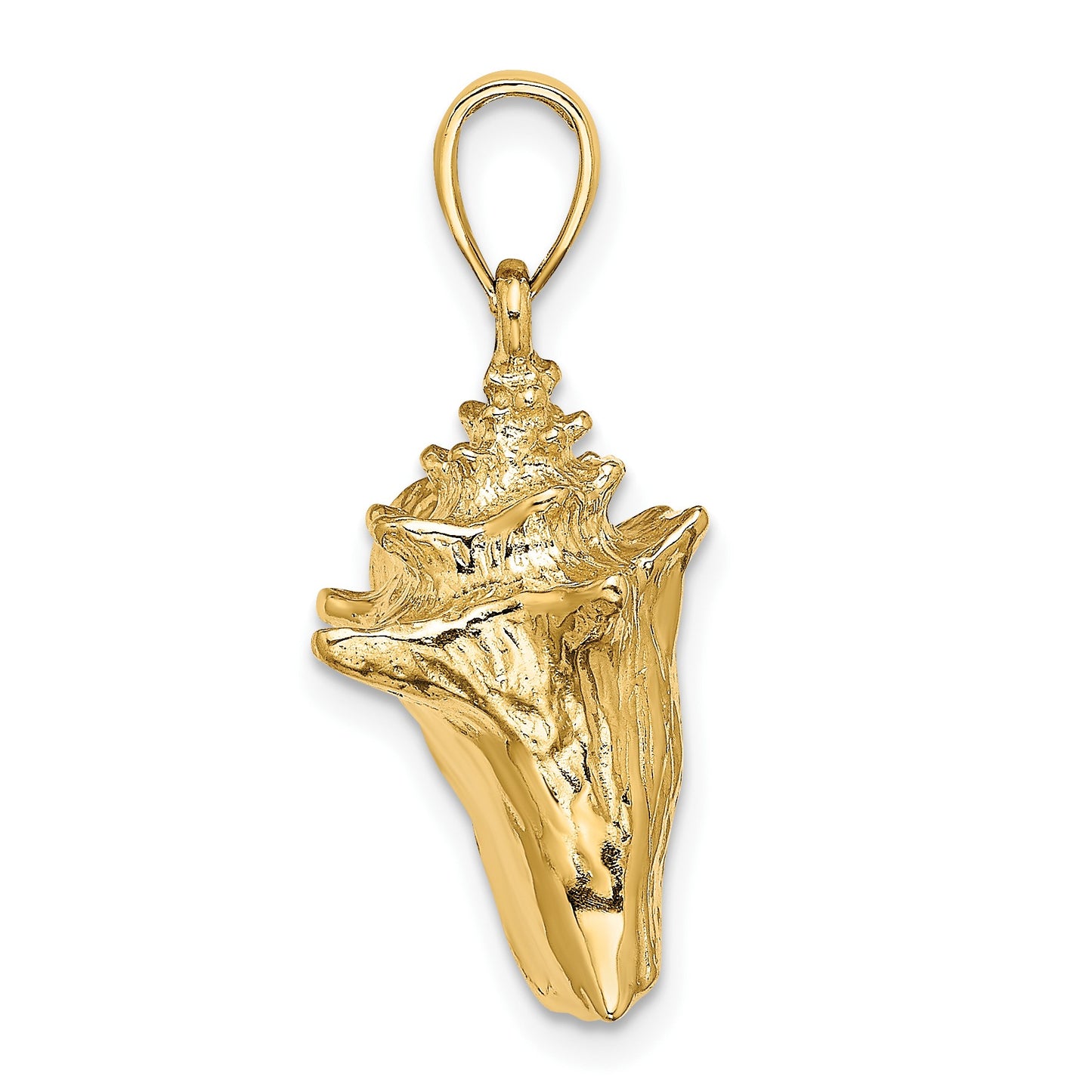 14K 3-D Conch Shell Charm