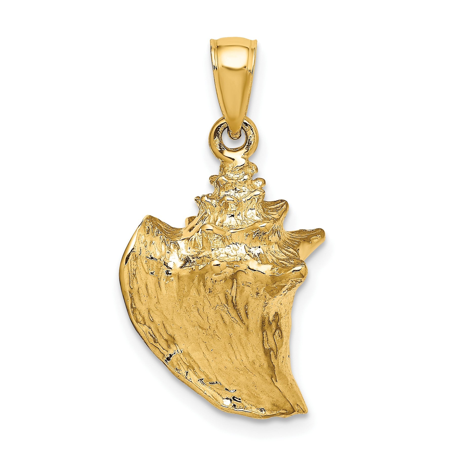 14K 3-D Conch Shell Charm