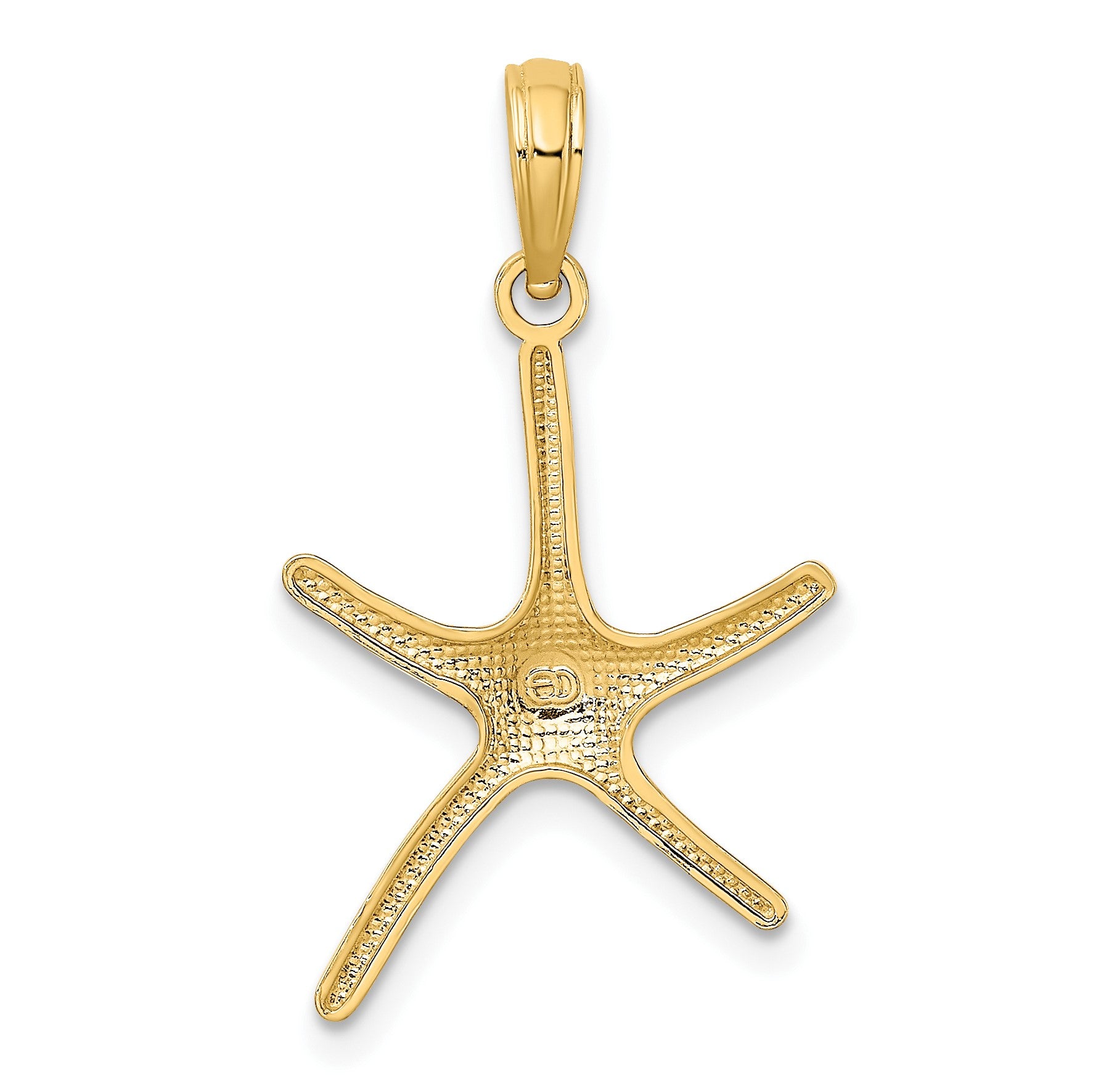 14K Dancing Starfish Charm