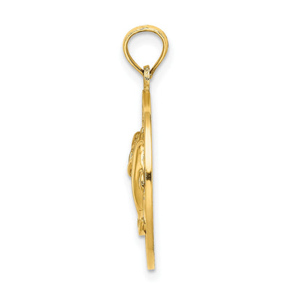 14K BEAUFORT SC with Dolphins Circle Charm