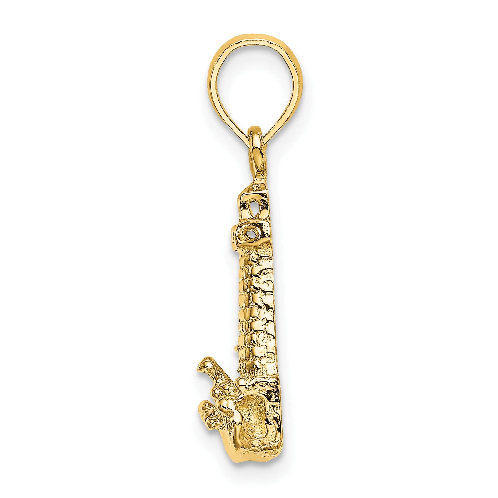 14K 2-D Lighthouse with Waves and Buildings Charm