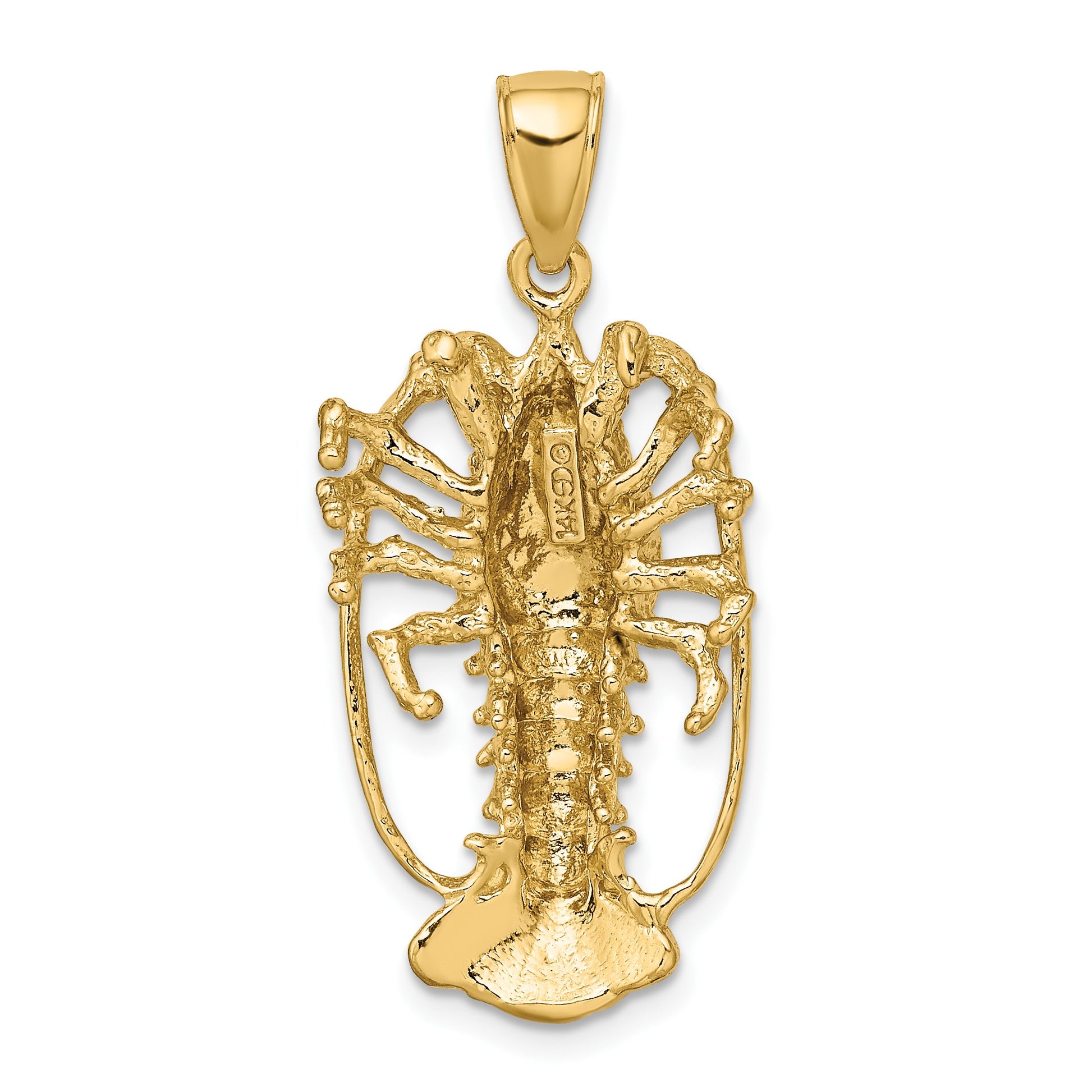 14K Large Florida Lobster Charm