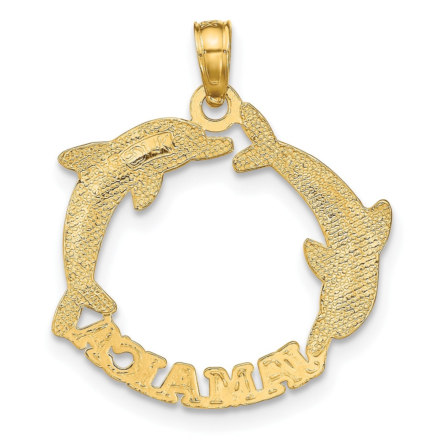 14K JAMAICA with Dolphins Charm
