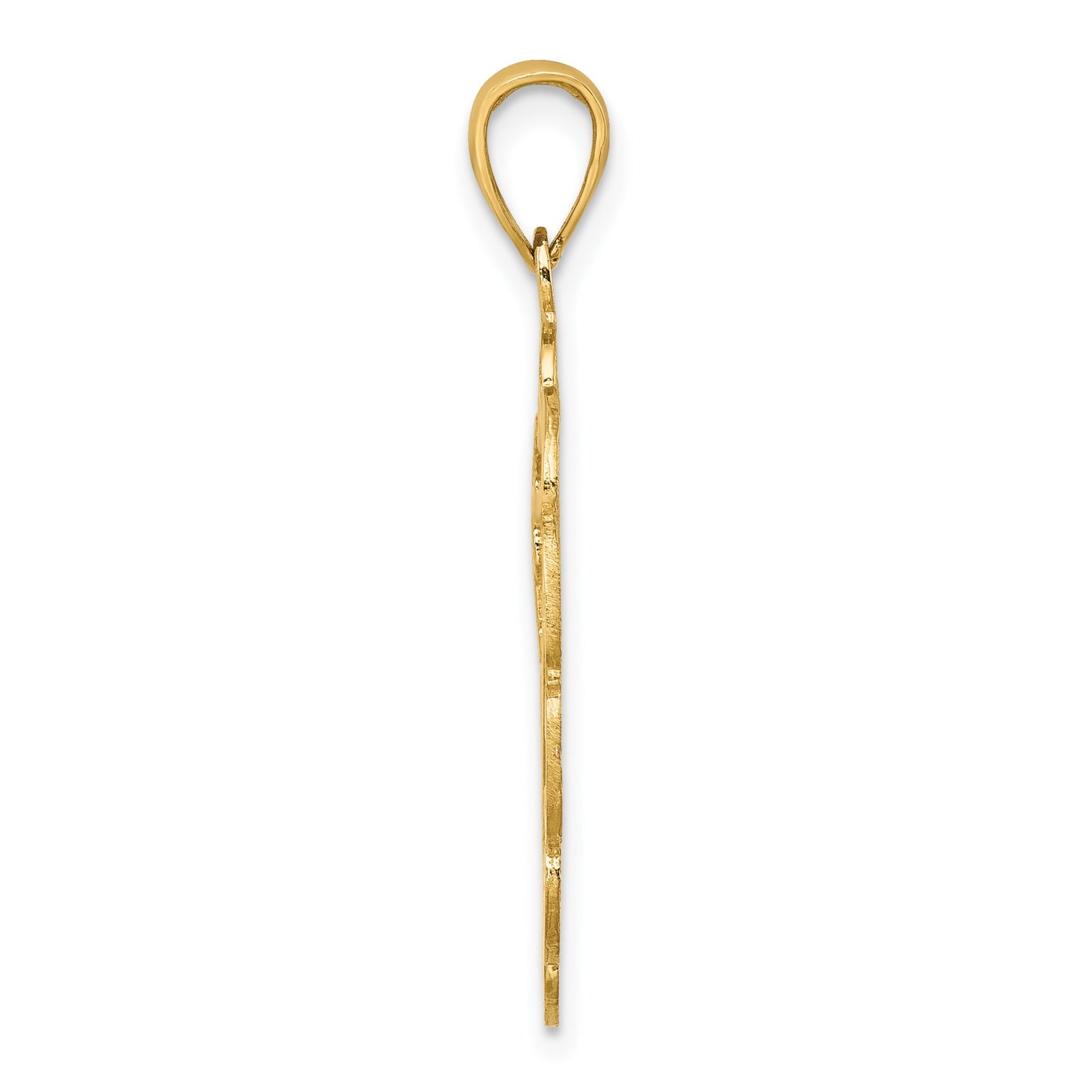 14K Pelican In Circle Charm