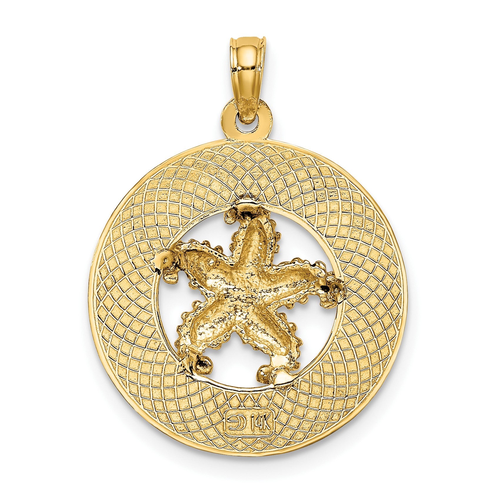 14K SANIBEL with Starfish Circle Charm
