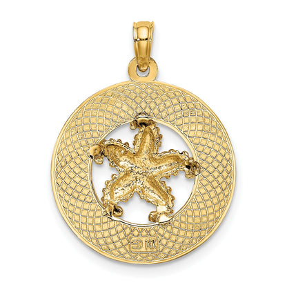 14K SANIBEL with Starfish Circle Charm