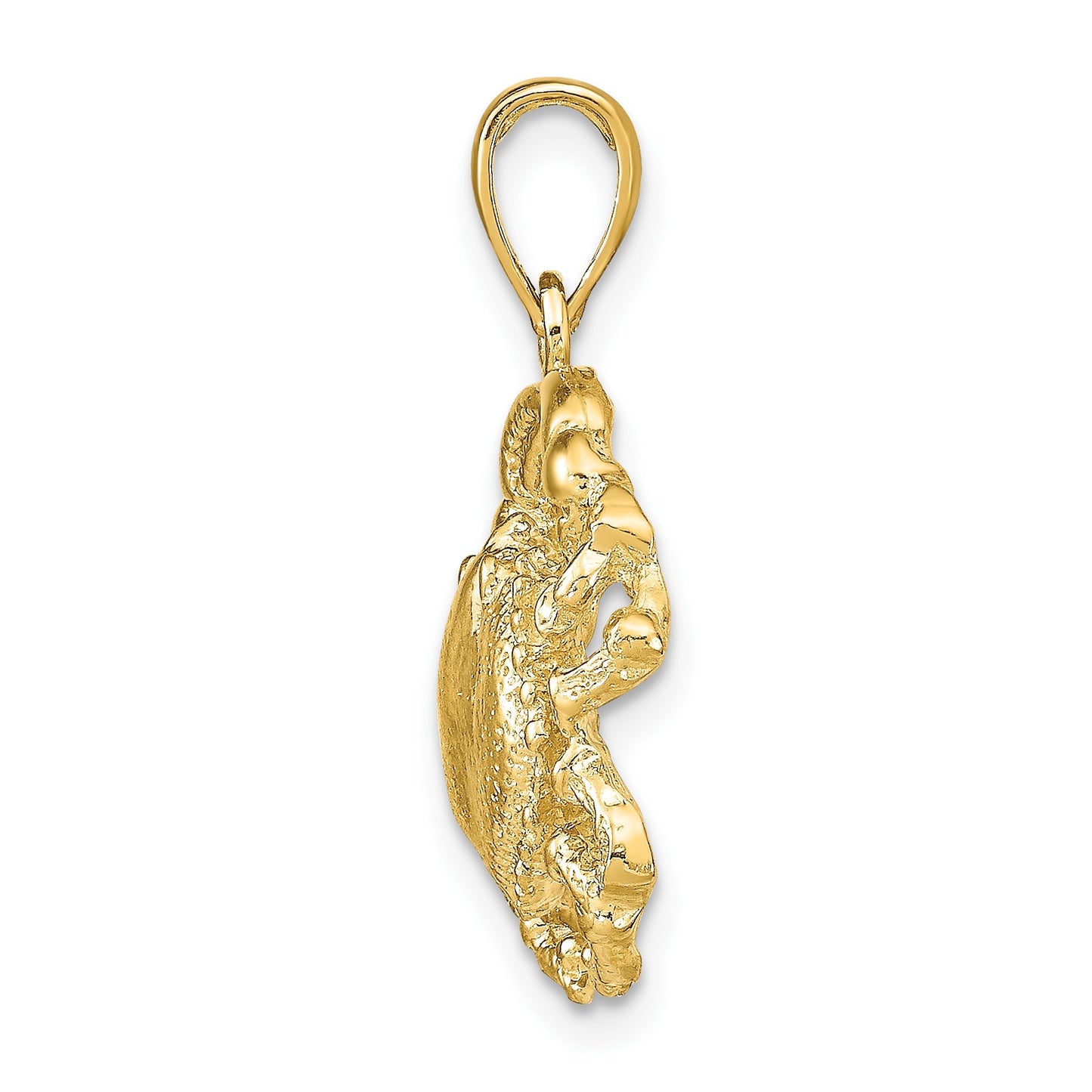 14k Crab Pendant