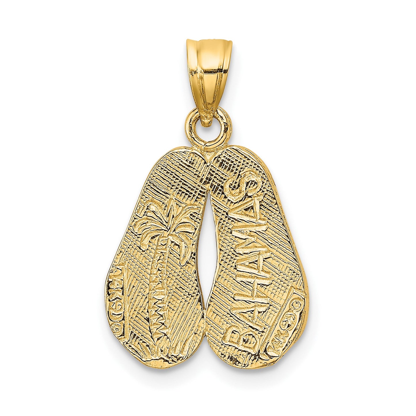 14K BAHAMAS Double Sandals Charm