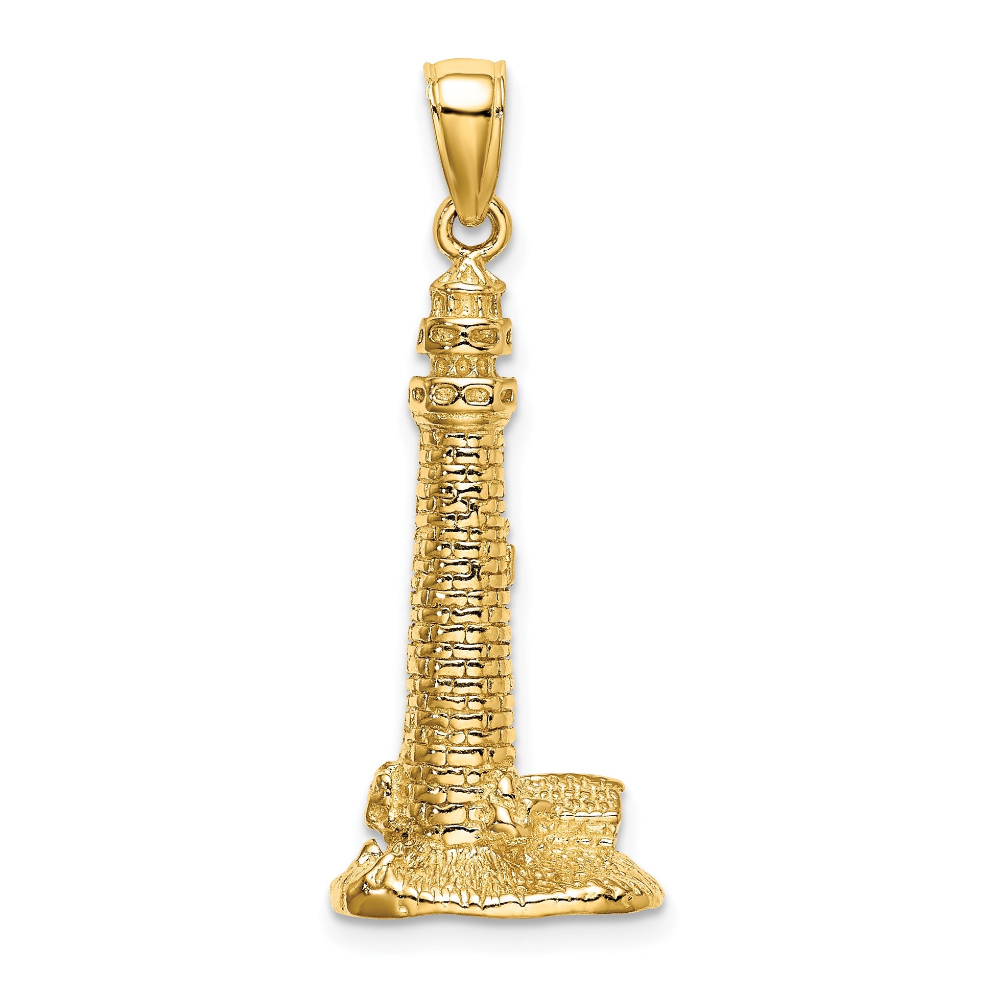 14K 3-D Cape May Lighthouse Charm