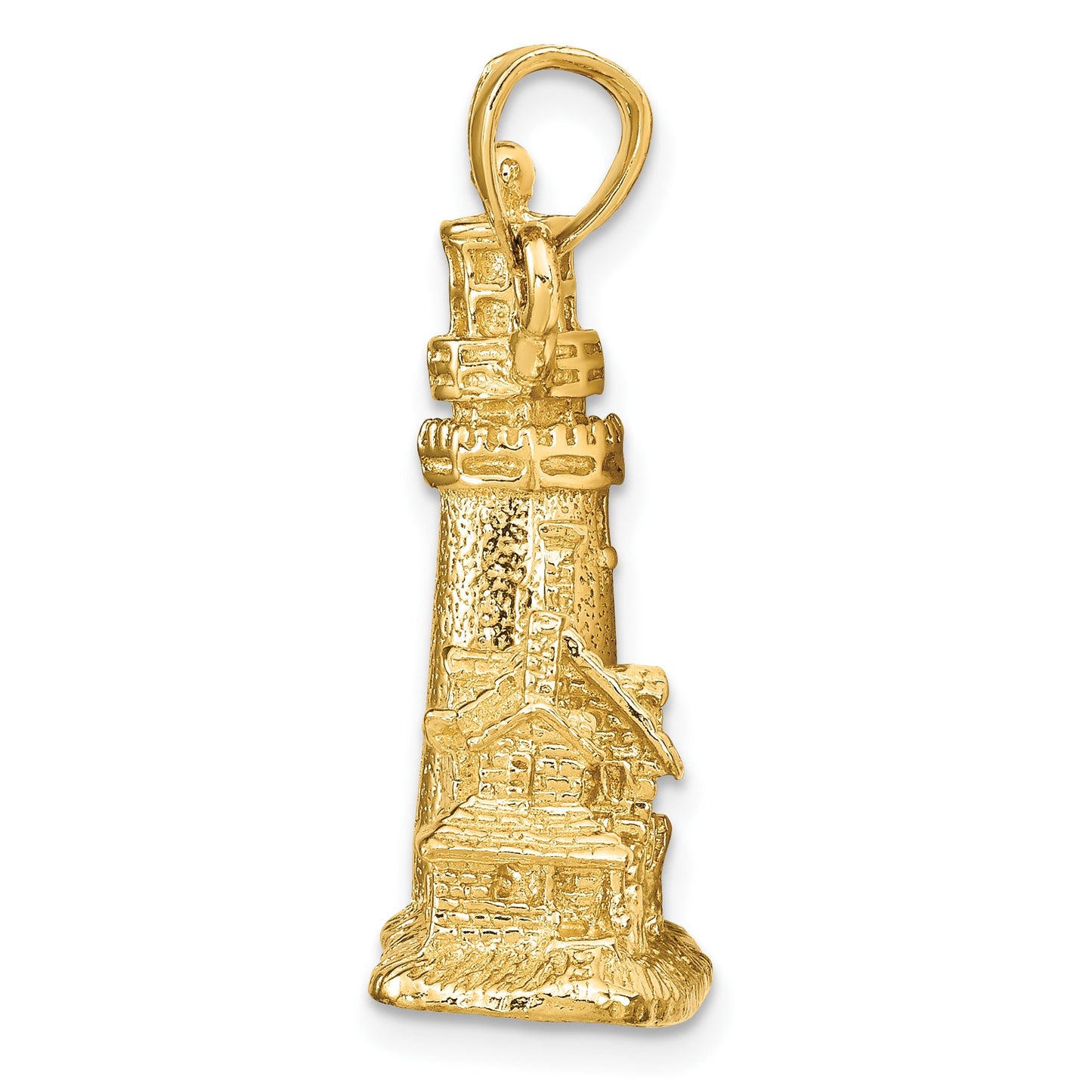 14k 3-D Cape Cod Lighthouse Pendant