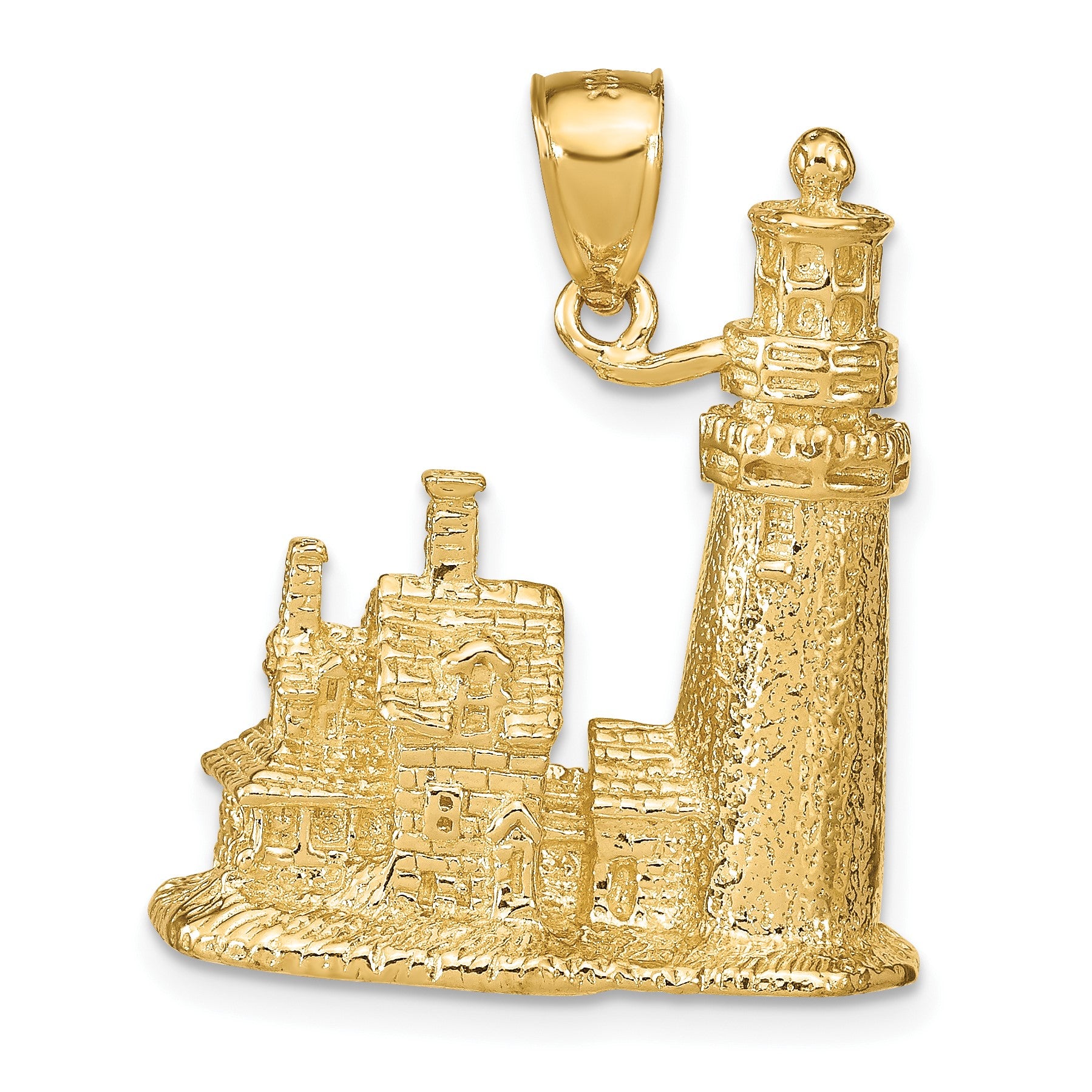 14k 3-D Cape Cod Lighthouse Pendant