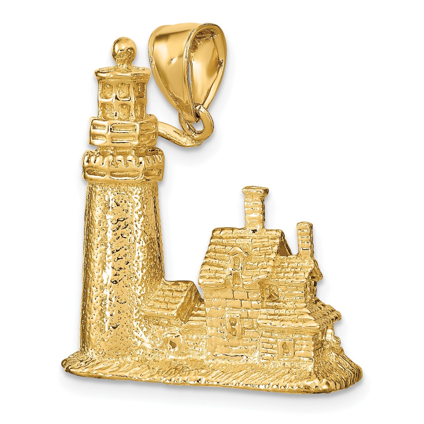 14k 3-D Cape Cod Lighthouse Pendant