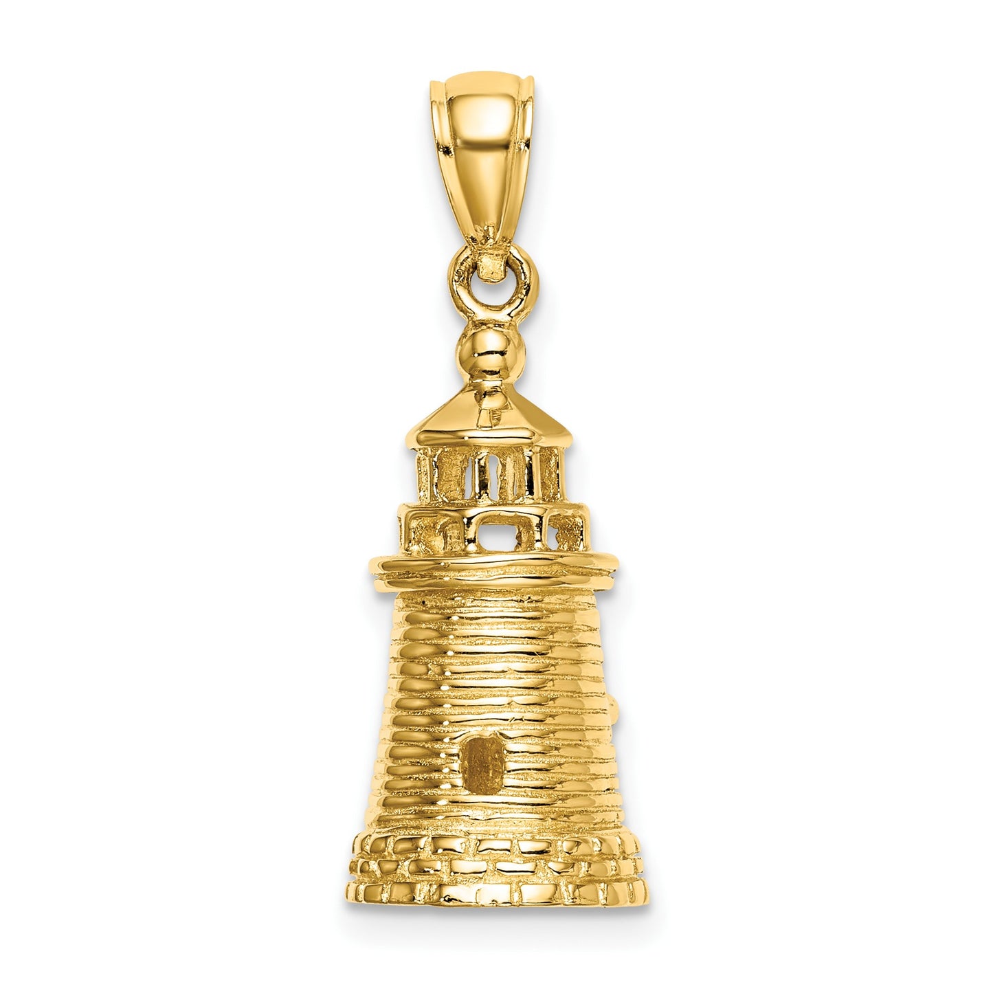 14K 3-D Brant Point Lighthouse Nantucket Harbor Massachusetts Charm