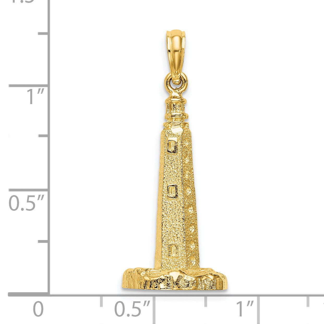 14K 3-D Cape Henlopen Delaware Lighthouse Charm