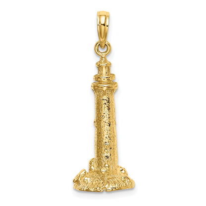14K 3-D Fenwick Island Delaware Lighthouse Charm