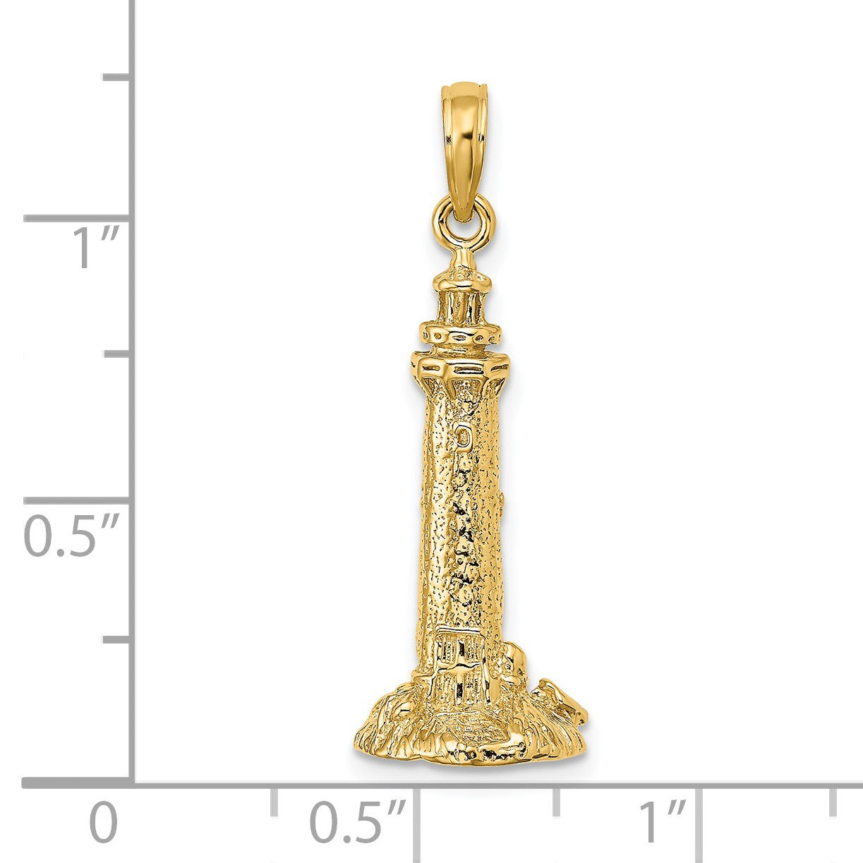 14K 3-D Fenwick Island Delaware Lighthouse Charm