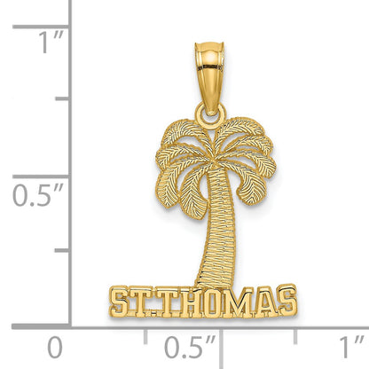 14K ST. THOMAS Under Palm Tree Charm