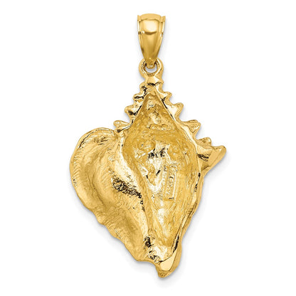 14K Conch Shell Charm