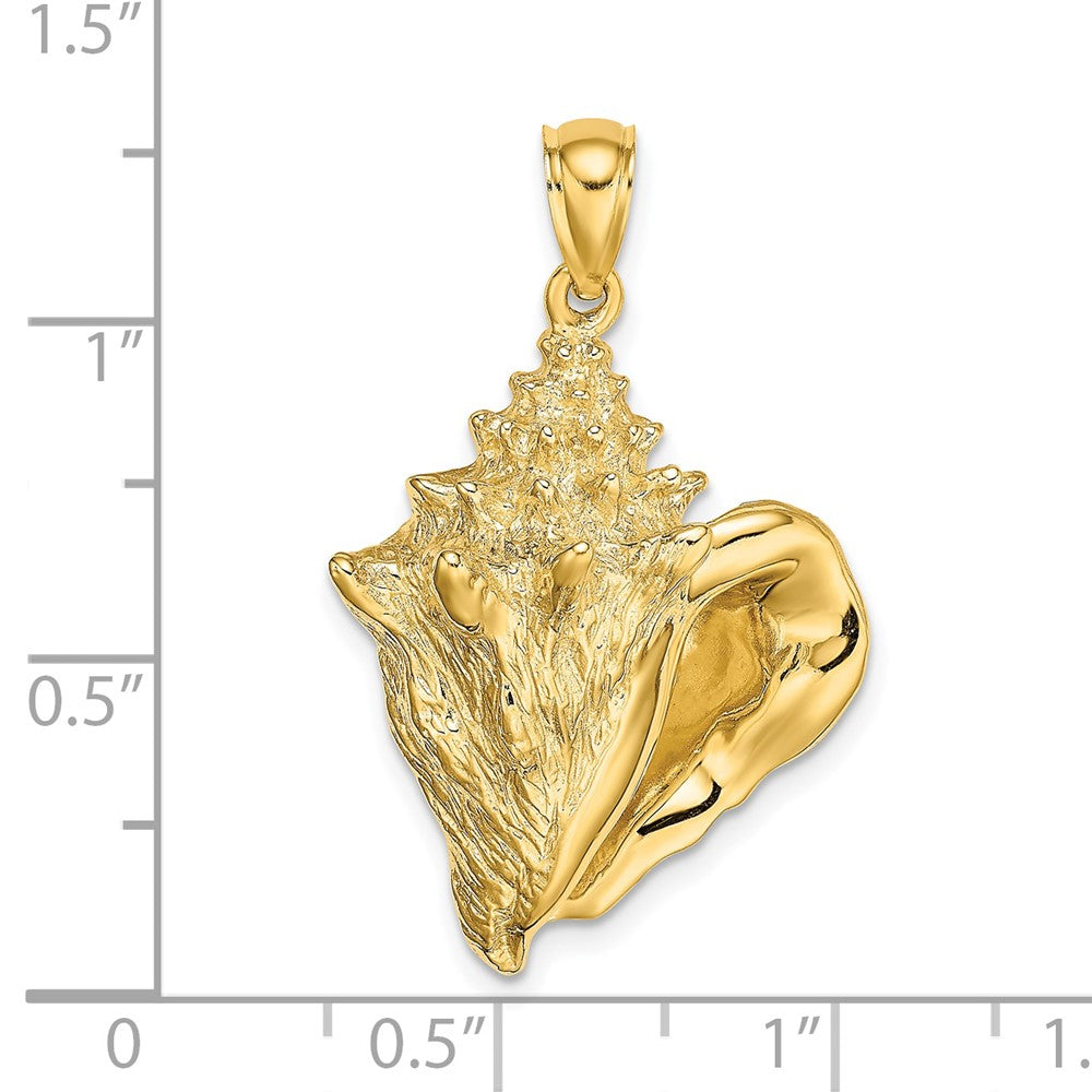 14K Conch Shell Charm