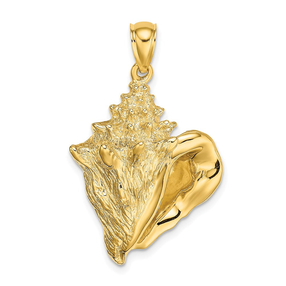 14K Conch Shell Charm