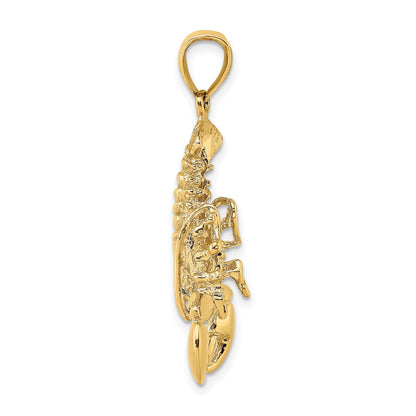 14K Lobster with Moveable Claws Pendant