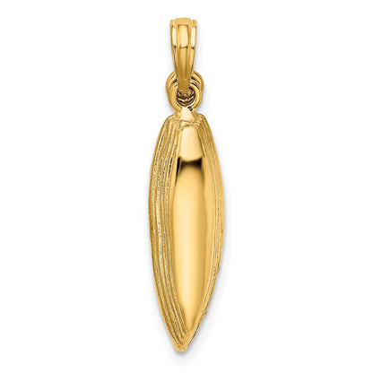 14K 3-D Boat with Dangling Oars Charm