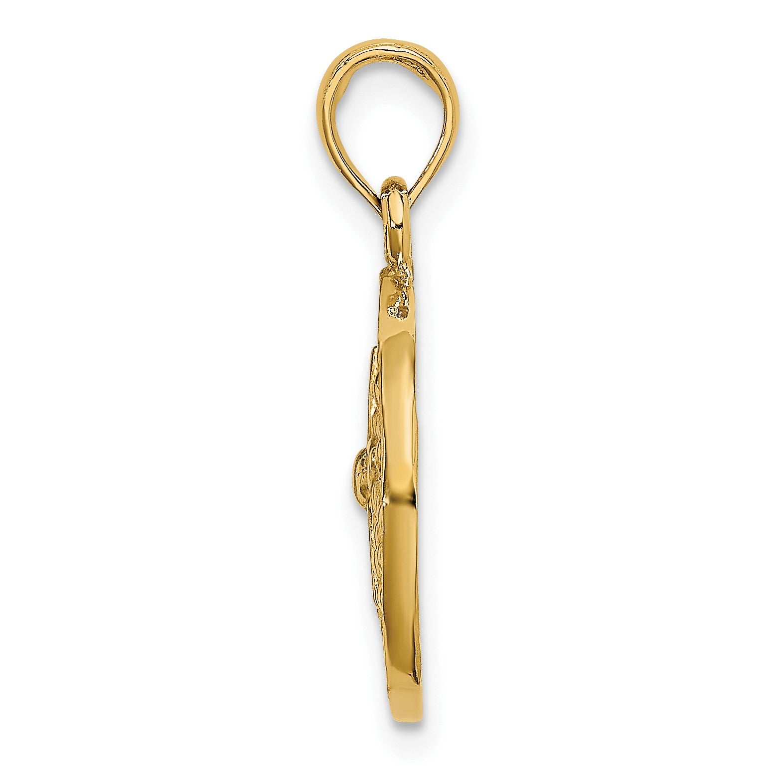 14K Cut-Out Sand Dollar Charm
