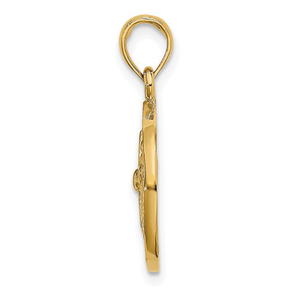 14K Cut-Out Sand Dollar Charm