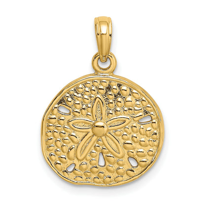 14K Cut-Out Sand Dollar Charm
