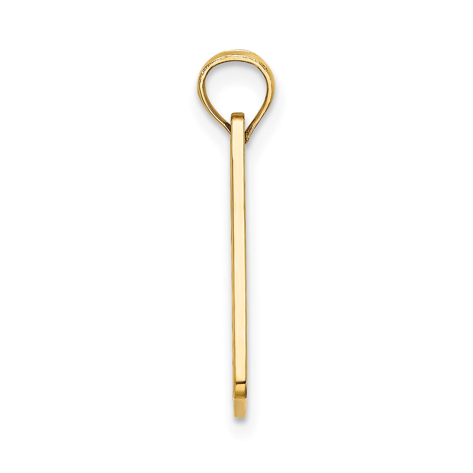 14K Textured FT. MYERS FLORIDA License Plate Charm